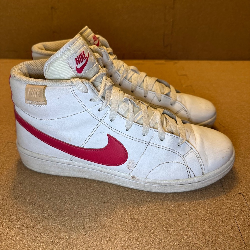 Nike Court Royale 2 Mid‎ White Pink High Top Sneakers CT1725-104 Womens 10